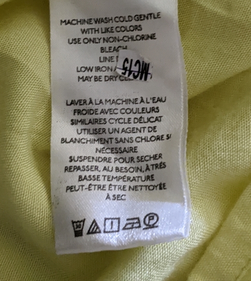 Anthropologie - The Somerset Maxi Dress Tiered: Linen | Lemon Yellow | Size XSP - Picture 5 of 17